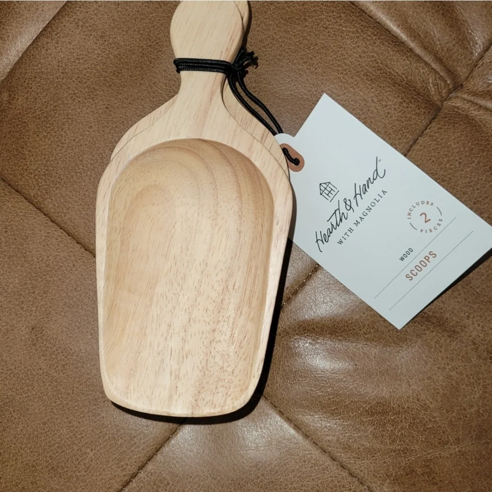 Hearth & Hand with Magnolia ~ Wooden Scoops (Set of 2)